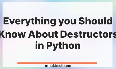The text Everything you Should Know About Destructors in Python on a plain background.
