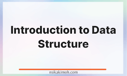 White backgorund with the text Introduction to Data Structure