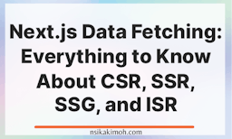 Next.js Data Fetching: Everything to Know About CSR, SSR, SSG, and ISR written on an abstract silhouette background